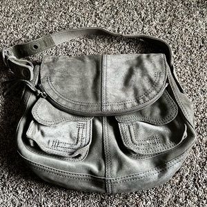 Lucky Brand Metallic Suede Purse